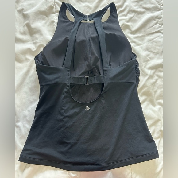 Athleta Maldives Tankini Top High Neck Black 38D/DD - Picture 5 of 6